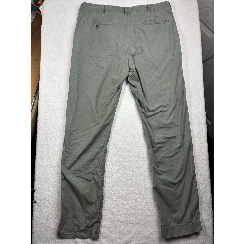 Buck Mason Men's 34 washed Green parachute poplin pants officer pants 14140 - Picture 5 of 9